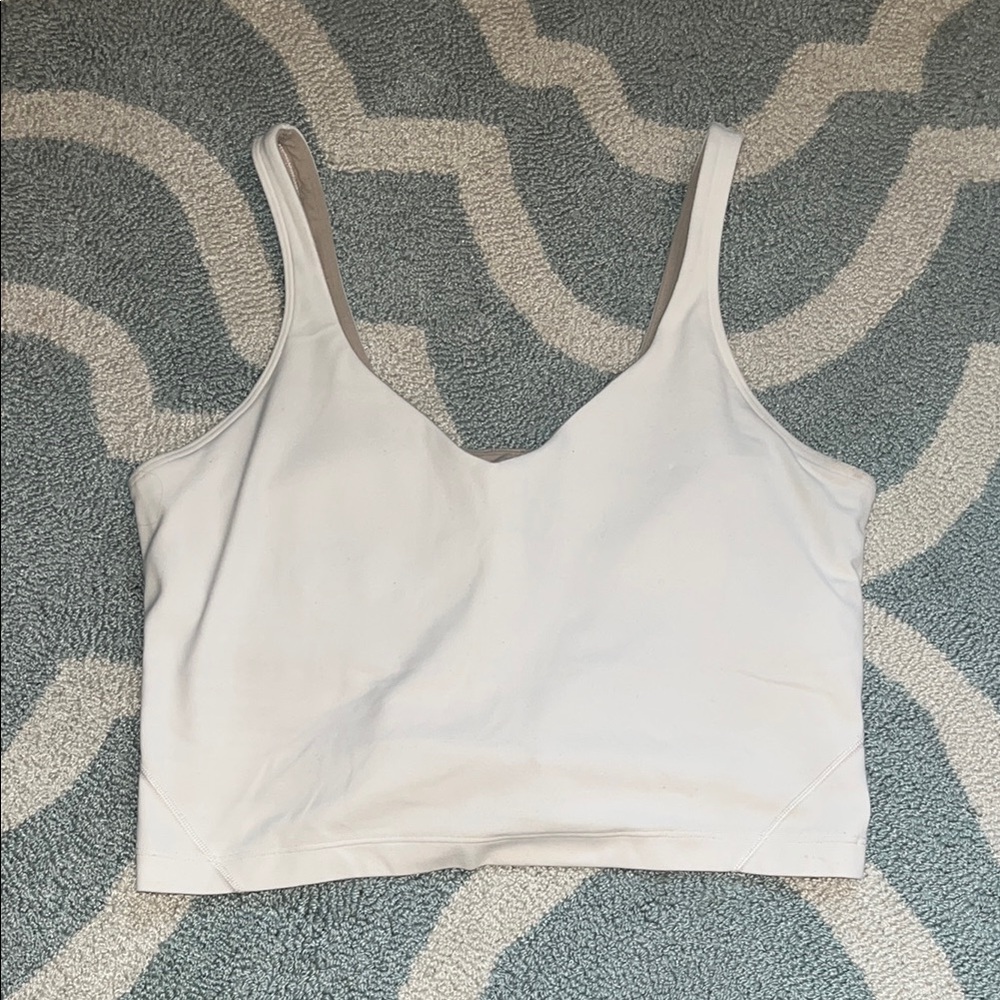 White Align Tank Top